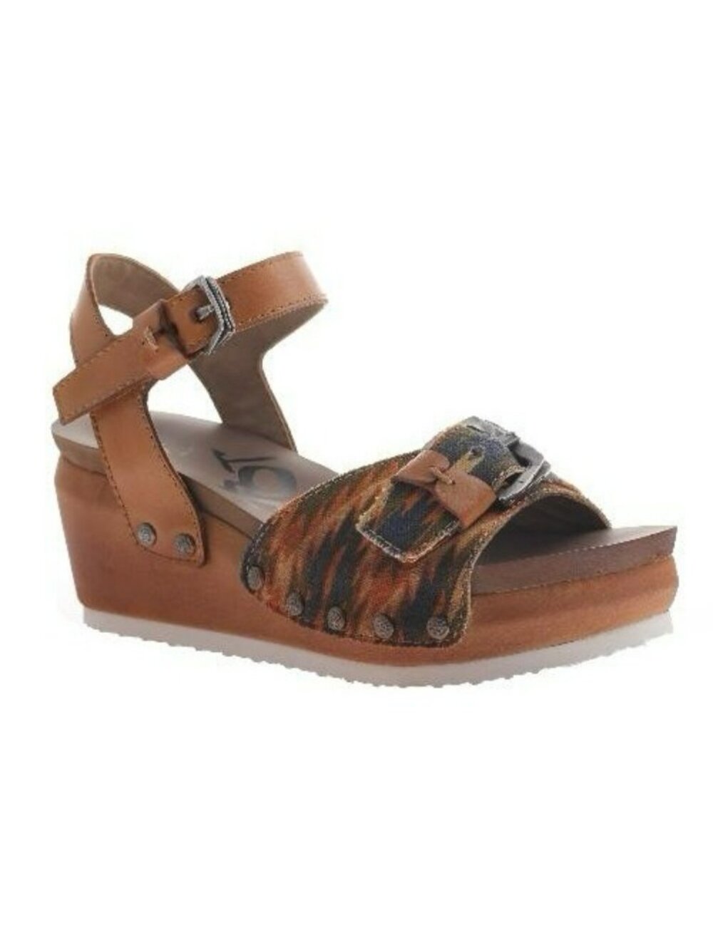 $105 OTBT Women's Danbury Platform Wedge Sandals Strappy Aztec Boho Size 7.5